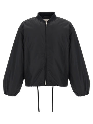 Jil Sander Black Polyester Bomber