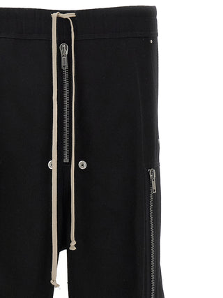 Rick Owens Black Wool Cargo Pants