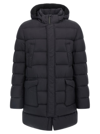 Herno Black Polyamide Coat