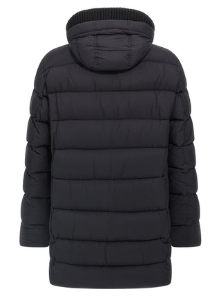 Herno Black Polyamide Coat