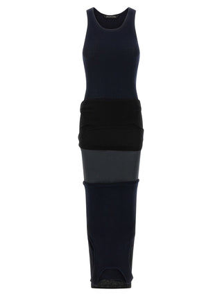 Balenciaga Black Cotton Long Dress