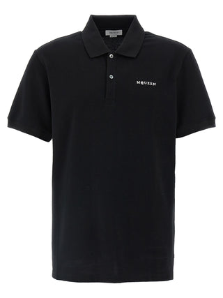 Alexander McQueen Bicolor Cotton Polo Shirt