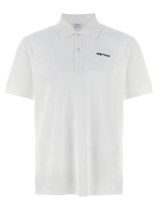 Alexander McQueen Bicolor Cotton Polo Shirt