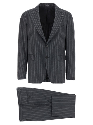 Tagliatore Gray Virgin Wool Two-Piece Suit