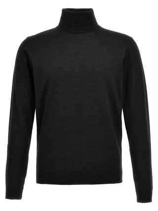 Roberto Collina Gray Merino Wool Cardigan