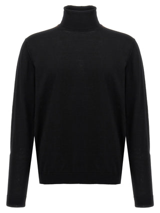 Roberto Collina Black Merino Wool Cardigan