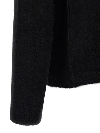 Rick Owens Black Wool Cardigan
