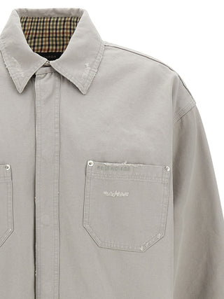 Balenciaga Gray Cotton Blouse