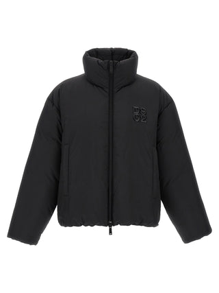Dsquared² Black Polyester Full-Length Jacket