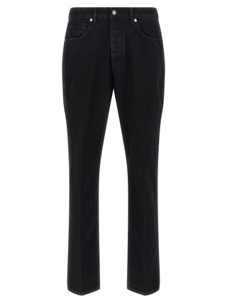 Givenchy Black Cotton Straight-Leg Jeans