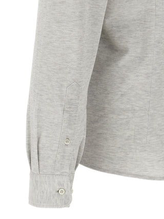 Brunello Cucinelli Gray Cotton Blouse
