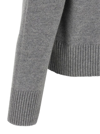 Ami Paris Gray Wool Cardigan