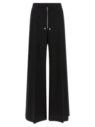 Rick Owens Black Cotton Pants