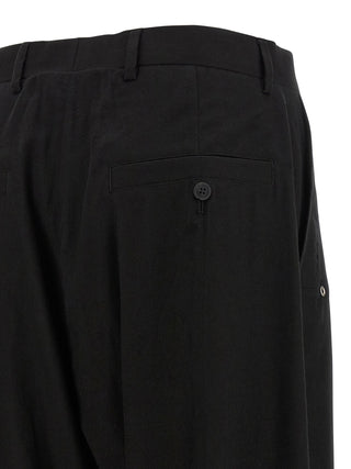 Rick Owens Black Cotton Pants