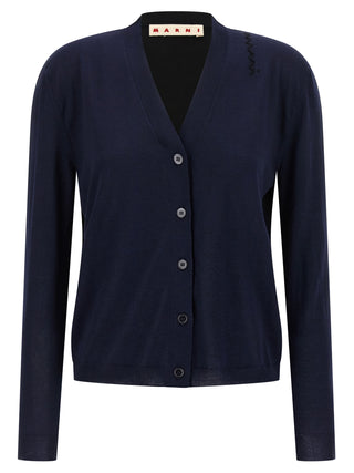 Marni Multicolor Virgin Wool Cardigan