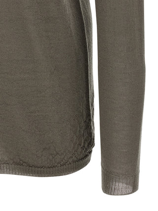 Rick Owens Gray Wool Cardigan