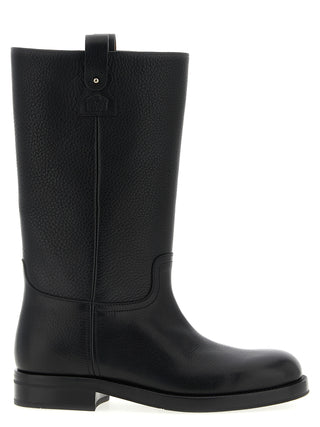 Church's Black Calfskin Over The Knee