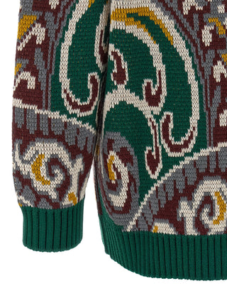 Etro Multicolor Wool Cardigan