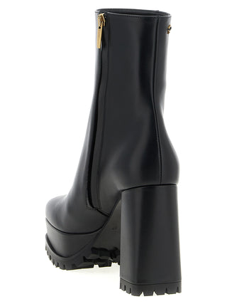Gianvito Rossi Black Calfskin Ankle Boots