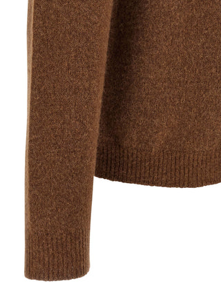Roberto Collina Brown Virgin Wool Cardigan