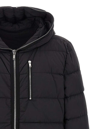Rick Owens Black Nylon Full-Length Jacket