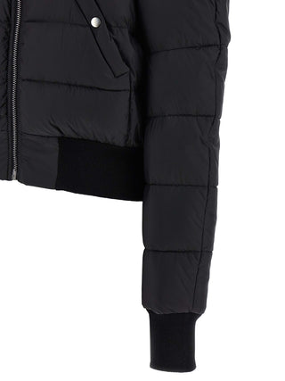 Rick Owens Black Nylon Bomber