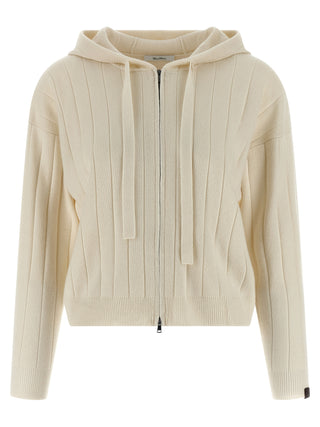 Max Mara White Cashmere Cardigan
