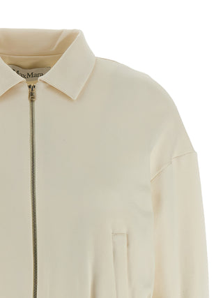 Max Mara White Silk Sweatshirt
