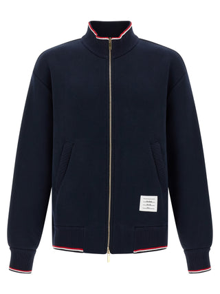 Thom Browne Blue Cotton Sweatshirt