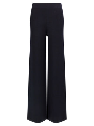 Max Mara Blue Viscose Casual Pants