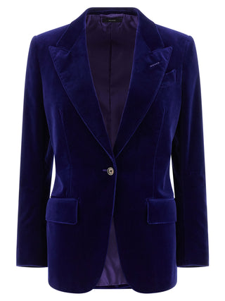 Tom Ford Blue Cotton Blazer