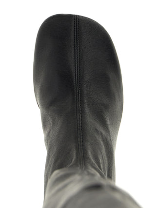 Jil Sander Black Leather Over The Knee