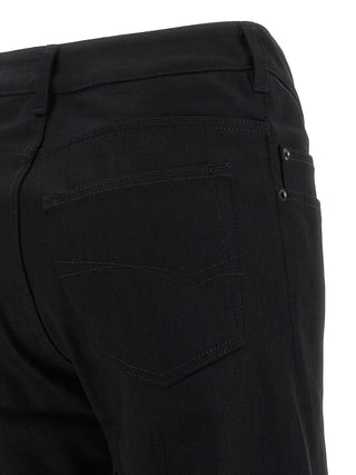 Balenciaga Black Cotton Flared Jeans