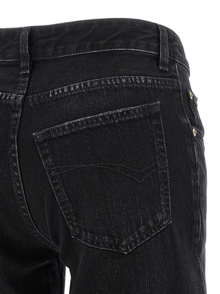 Balenciaga Black Cotton Flared Jeans
