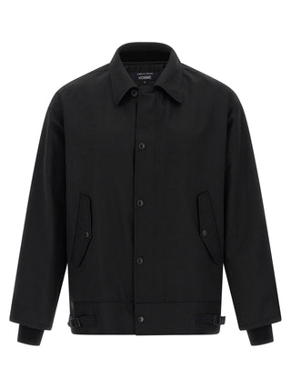 Comme Des Garçons Black Polyester Full-Length Jacket
