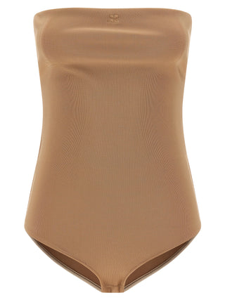 Courrèges Beige Viscose Bodysuit