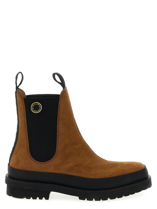 Stella McCartney Brown Viscose Ankle Boots