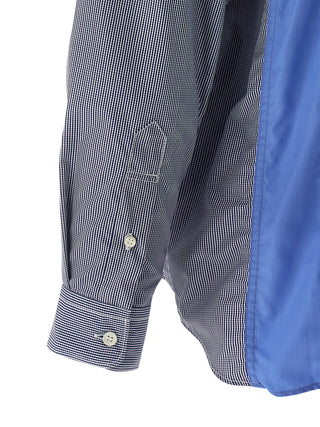 Comme Des Garçons Blue Cotton Blouse