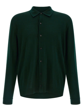 Roberto Collina Bicolor Merino Wool Cardigan