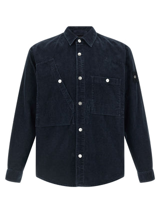 Stone Island Blue Cotton Blouse