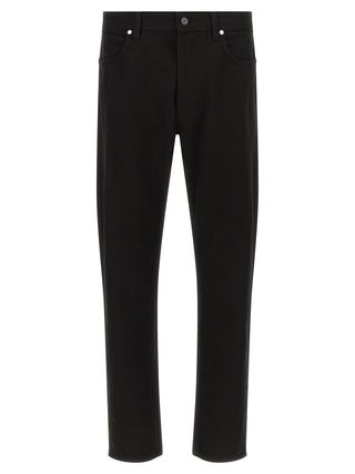 Stone Island Black Cotton Straight-Leg Jeans