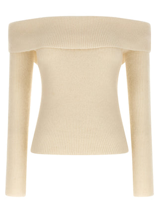 Rick Owens White Wool Cardigan