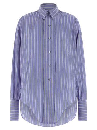 Maison Margiela Blue Cotton Blouse