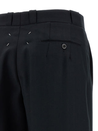 Maison Margiela Black Wool Dress Pants