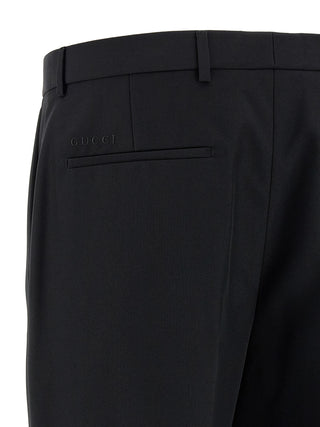 Gucci Black Polyester Dress Pants
