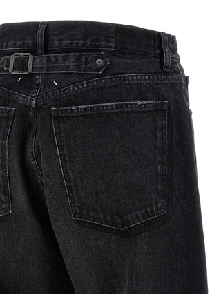 Maison Margiela Black Cotton Straight-Leg Jeans