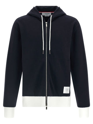 Thom Browne Blue Cotton Sweatshirt