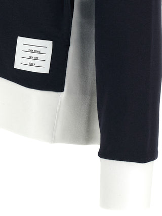 Thom Browne Blue Cotton Sweatshirt
