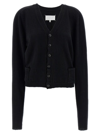 Maison Margiela Black Wool Cardigan