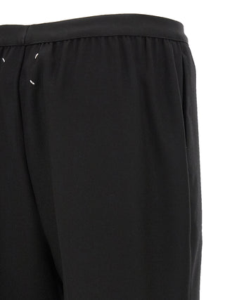 Maison Margiela Black Virgin Wool Casual Pants